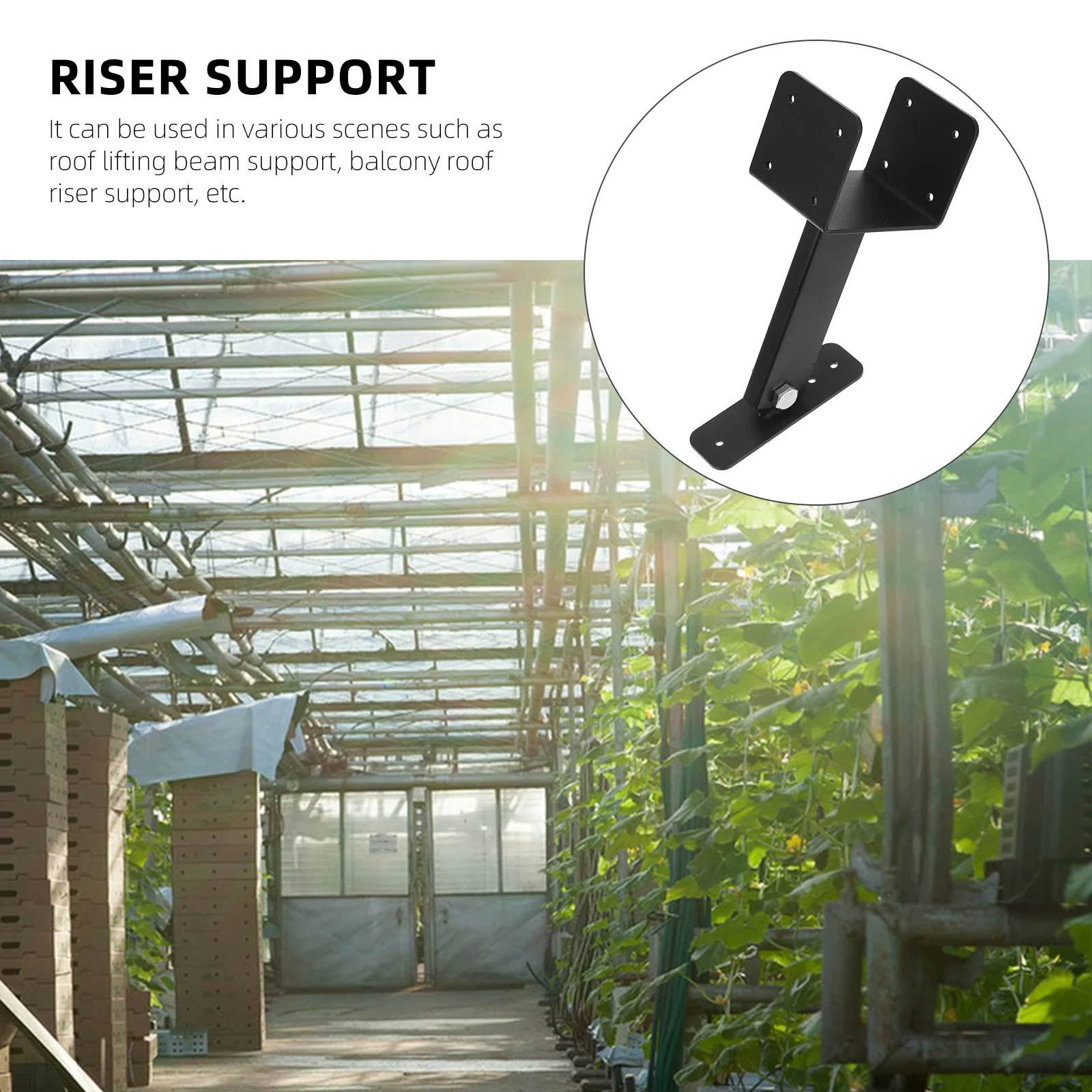 

Pergola Bracket Heavy Duty Stainless Steel Roof Riser Support Easy Install Strong Load Bearing Capacity Bracket Kit