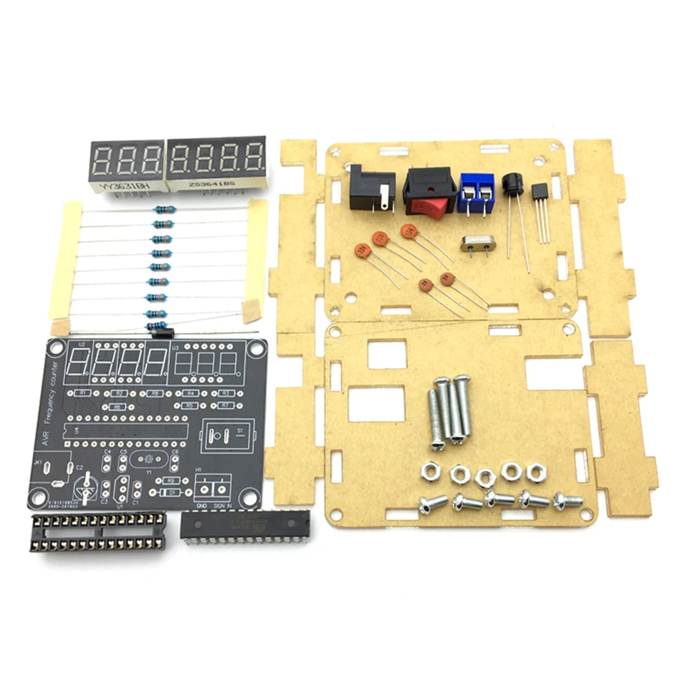 10MHz Frequency Meter Frequency Counter AVR Frequency with Shell Counter Cymometer Frequency Measurement 0.000 001Hz Resolution