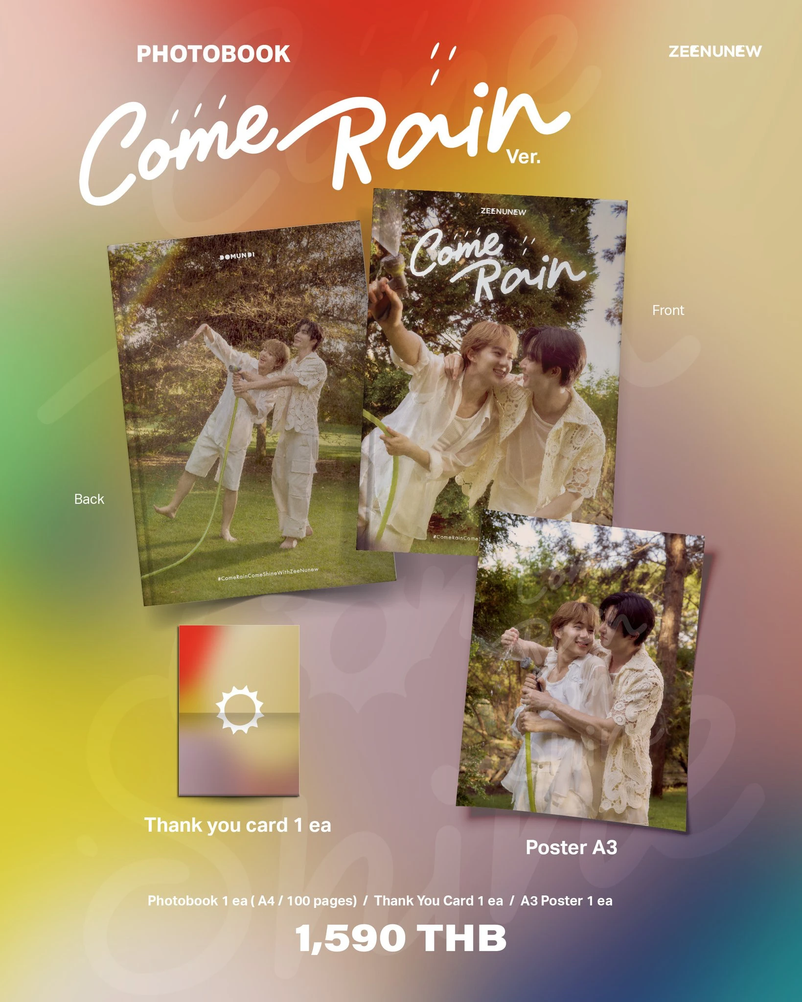 ใหม่ ZeeNunew 3rd photobook boxset สินค้าต้นฉบับอย่างเป็นทางการ ขายล่วงหน้า ดาราไทย ZeeNunew