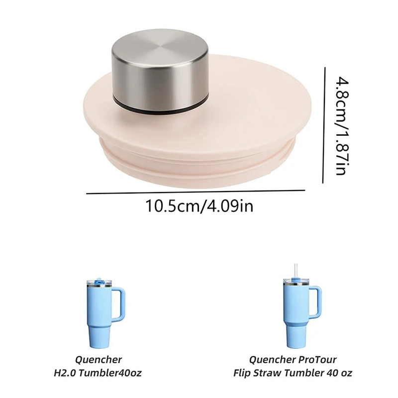 For Stanley 40oz Leak-proof Cup Lid Tumbler Handle Cup Replacement Leakproof Food Grade High Temp Resistant One Hand Operation view 2