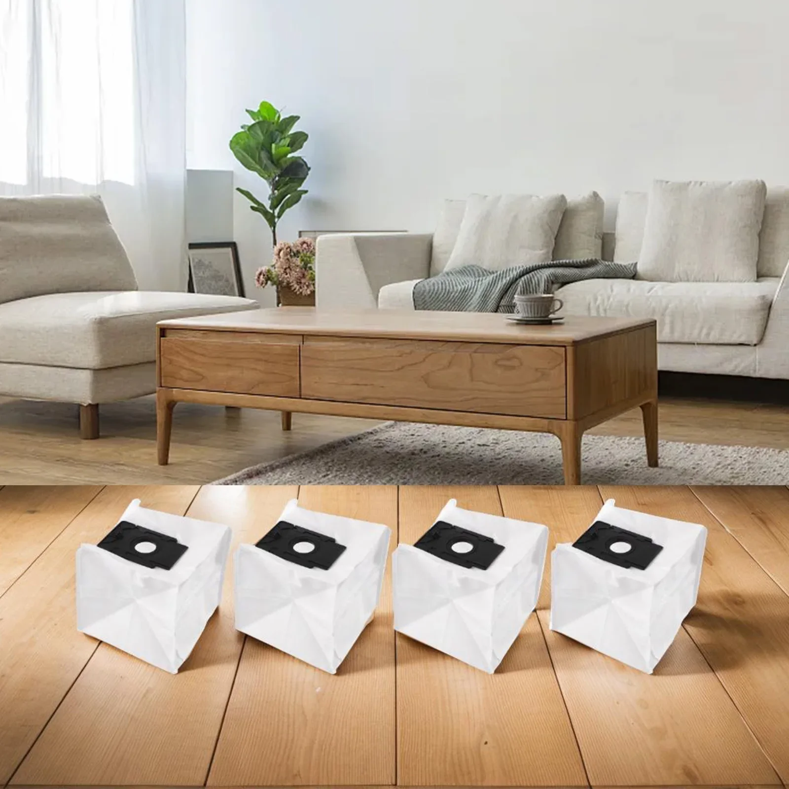 Sacchetti per la polvere efficienti per aspirapolvere robot vaciante Verefa L11 Pro, tessuti non tessuti disponibili in set da 4 e 10