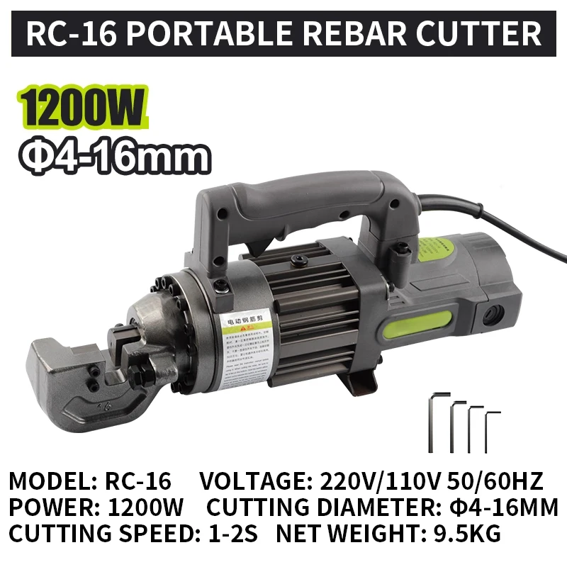 Mesin Pemotong Besi Tulang Hidrolik Efisien Portabel Genggam Bertenaga Listrik