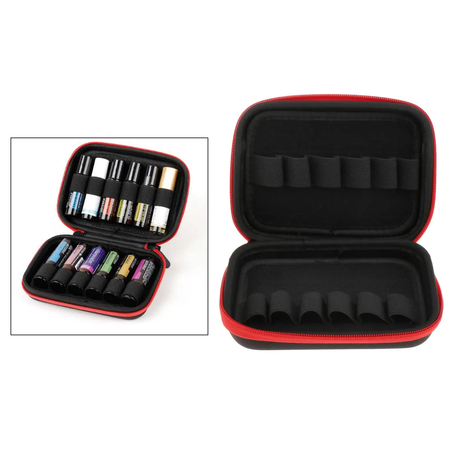 12 Slots Travel Essentials Oil Roller Bottles Case for 10ML Aromatherapy Storage Organizer Makeup Storage Carrying Organizadores