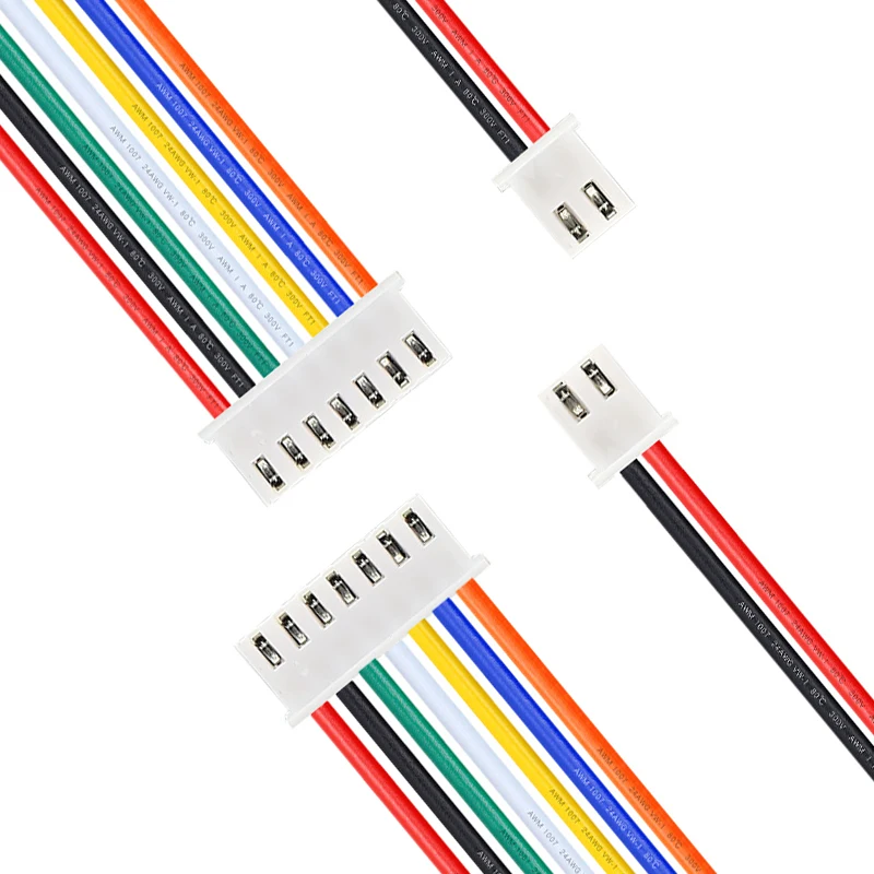 Keszoox PH/XH 2.0 & 2.5mm Pitch Female Connector Kit, 2-10 Pin Housing with 22AWG Pre-Crimped Wire, Customizable Wire Harness