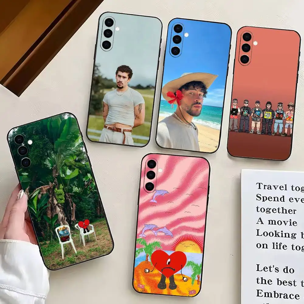 

Rapper B-Bad B-Bunny Albums Phone Case Black Silicone Soft For Samsung Galaxy A73,A72,A71,A70,A53,A52,A51