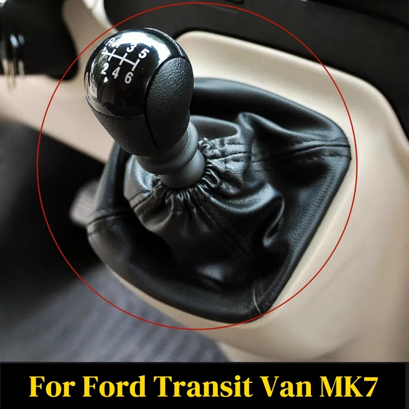 

For Ford Transit Van MK7 2006-2013 Car Shift Handball Dust Cover Black Cover Gaiter Boot Leather Cover Case Accessory