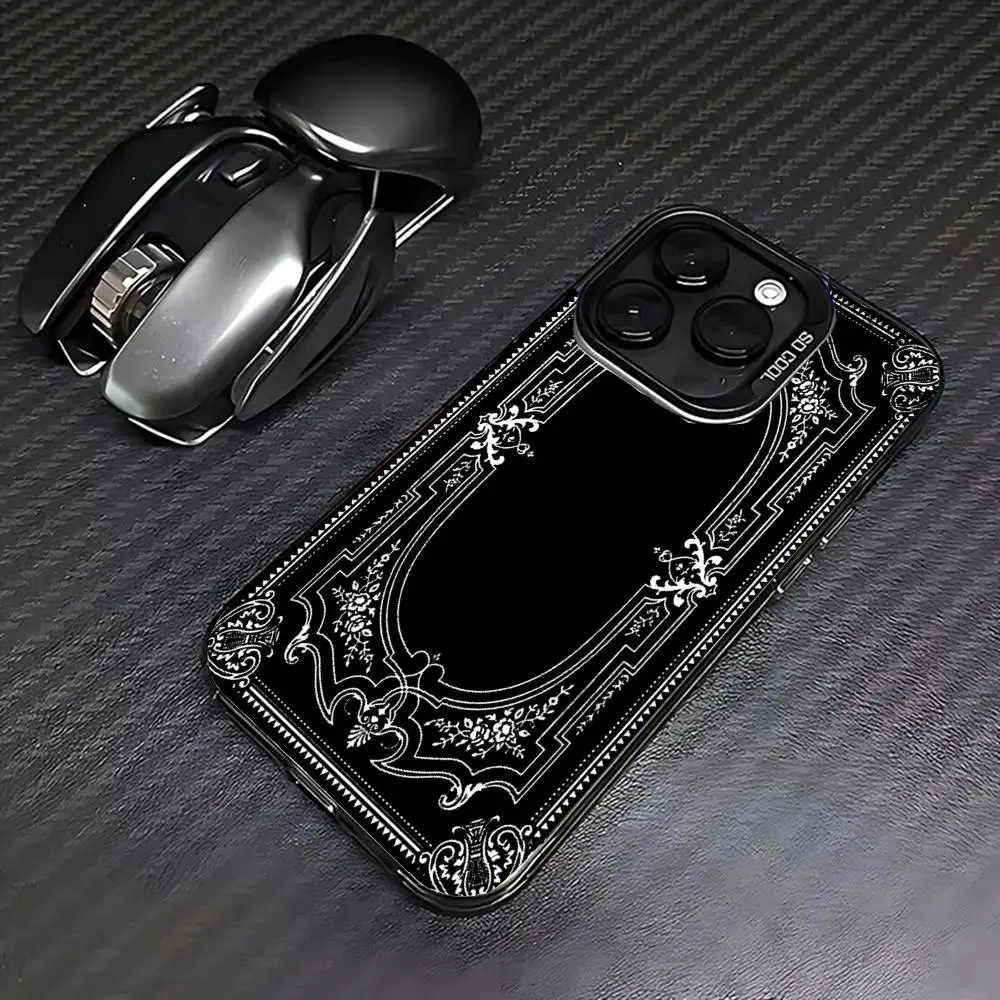 

Black Persian case for iPhone17 16 15 14 13 12 11 Pro/ Max/Plus shock-proof rear cover anti-fingerprint