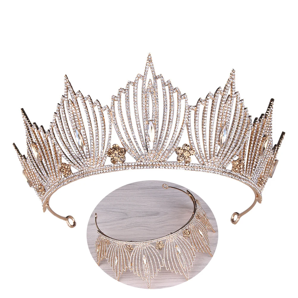 

Crown Headband Tiara Ornament Wedding Hair Accessories Bridal Headdress for Women