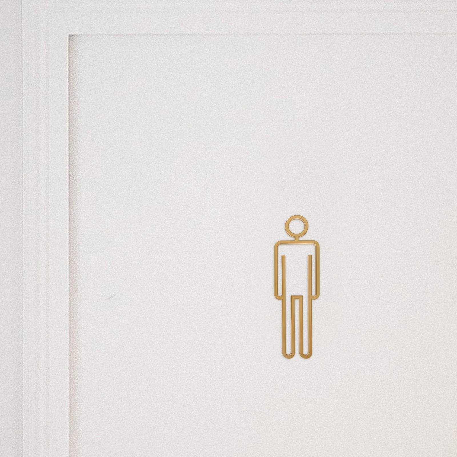 

Toilet Identification Sturdy ABS Bathroom Door Waterproof Restroom Identification for Office Home Easy Install Lavatory