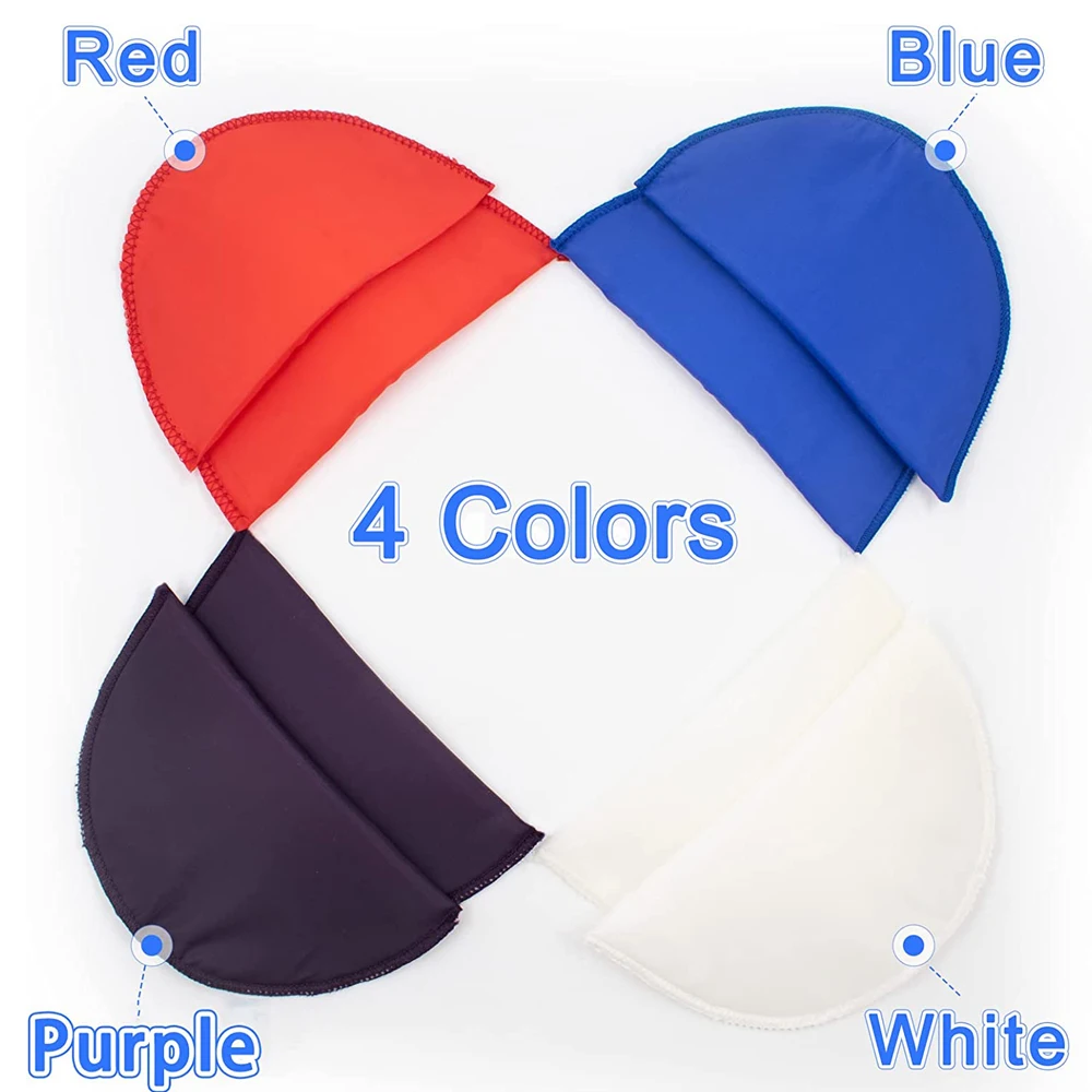 4 Pairs Sewing Sponge Shoulder Pad Thin Shoulder Enhancer for Round Shoulders Women Blazer T-Shirt Dresses Sewing Accessories