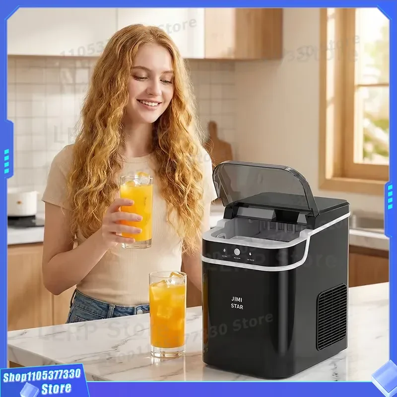 Portable Crushed Ice Maker Machine Freestanding Automatic Electric Plastic Housing 15kg/day Capacity Energy
