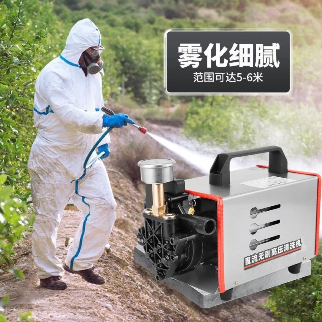 علبة سقاية كهربائية للحدائق الصغيرة ذات الضغط العالي ذاتية التحضير ذاتية الأسطوانة المزدوجة أدوات الحدائق الكهربائية المحمولة