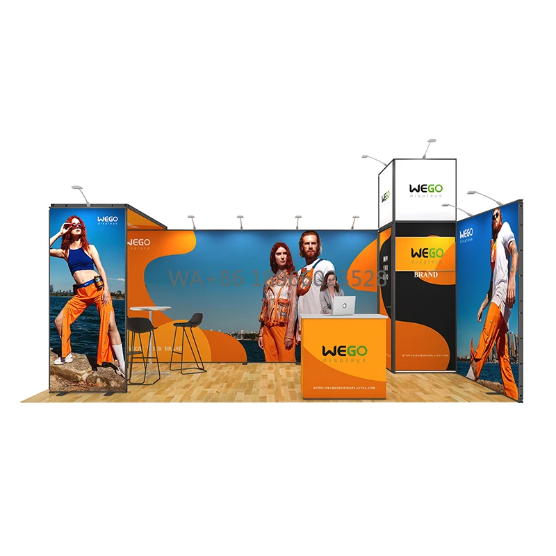 Espositore espandibile per esposizioni commerciali, sala di stoccaggio modulare 10x20, cabina espositiva per esposizioni commerciali, strumento gratuito