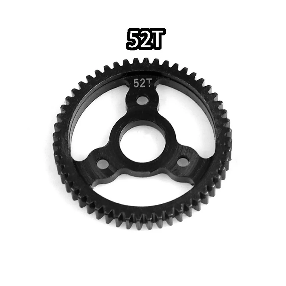 경화된 블랙 스틸 스퍼 50T 52T 53T 54T 32P 0.8M 기어(피니언 기어 포함) 트랙사스 슬래시 4X4 밴디트 러슬러 스탬피드 드래그 슬래시용