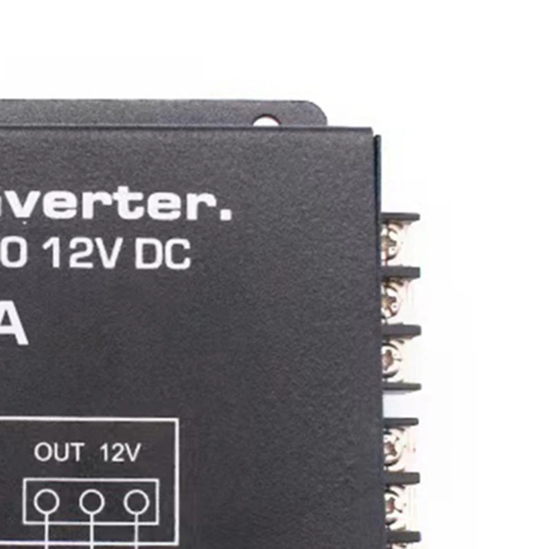 100A DC 24V To 12V Car Power Converter Electric Converter With Temperature Control For Golf Cart Club Car Truck Bus