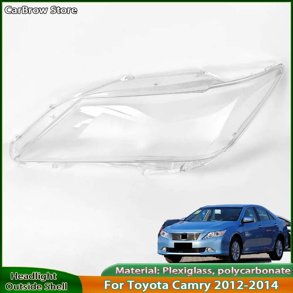 

Headlight Cover For Toyota Camry 2012 2013 2014 Car Head Light Lamp Caps Headlamp Shell Transparent Lampshade Lampcover