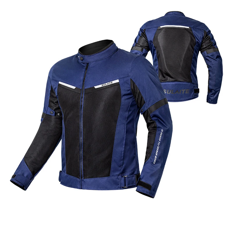 Summer New Motorcycle Jacket Breathable Mesh Anti-Skid Protection Protective Gear Racing Breathable Jacket Motorbike Clothing