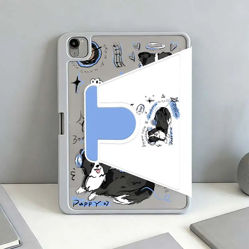 Multi-Angle 360° Rotate Acrylic Cover For IPad Mini6 8.3 Pro 10.5 Pro11 iPad 10.2 7/8/9 4/5 10.9 10th iPad A16 2025 11 Air11/13