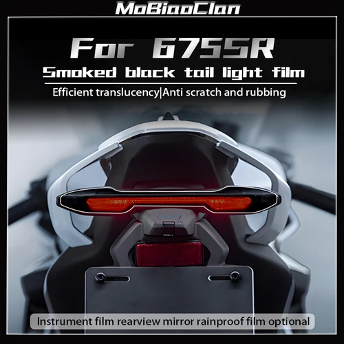 Imagen 2 del producto Para CFMOTO 675SR-R SR650 650 SR 650sr 2024 faros luces traseras panel de instrumentos película protectora antiarañazos pegatina