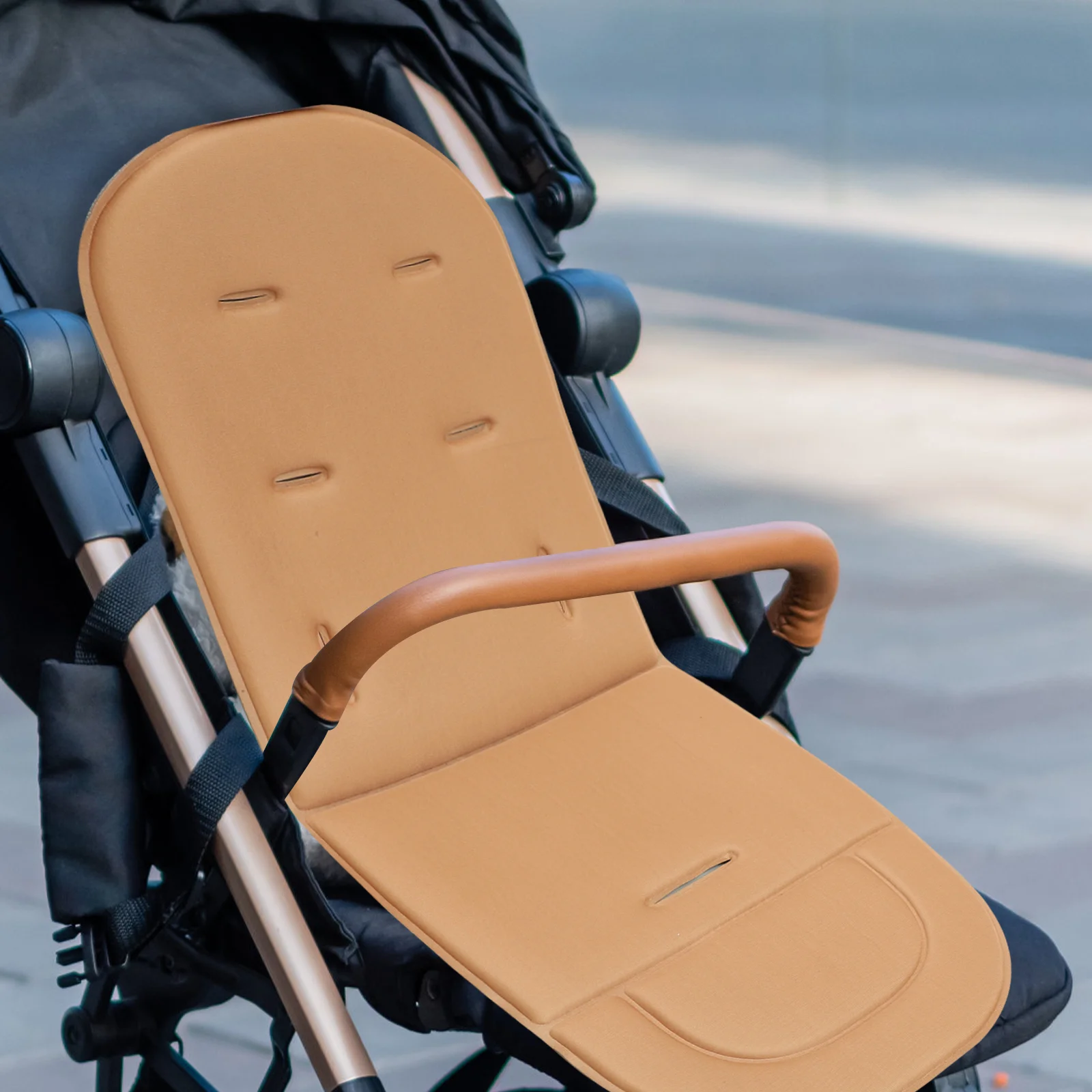 เบาะรองนั่งเด็กอเนกประสงค์แบบหนา ผ้าฝ้ายเนื้อนุ่ม สำหรับรถเข็นเด็ก เก้าอี้สูง ถอดซักได้ สำหรับเด็กแรกเกิด