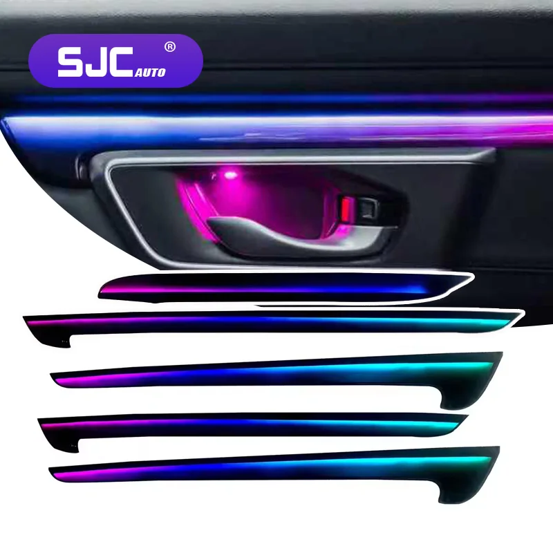 64 Colors Dynamic Symphony Ambient Light LHD/RHD LED For Honda CRV 2017-2022 Rainbow Interior Decoration Upgrade Accessories
