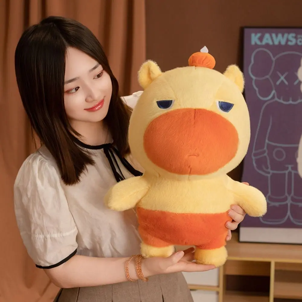 

Прекрасная кукла-капибара Лилу с хурмой, имитация мягкого дельфина, кукла ЛУULU, 40 см, мультяшная мягкая кукла-капибара, подарки на день рождения