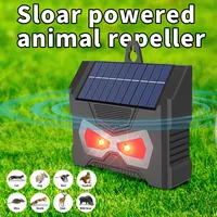 Solar Repellent Electronic Ultrasonic Animal Repeller Waterproof Indoor Outdoor Garden Mouse Bird Cat Pest Repeller Pest Reject