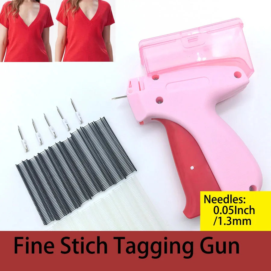 Fine Stitch Gun Quick Clothing Fixer for Clothes,Micro Tagging Gun for Clothing Fasteners,Mini Speedy Sticky Sewing Hemming