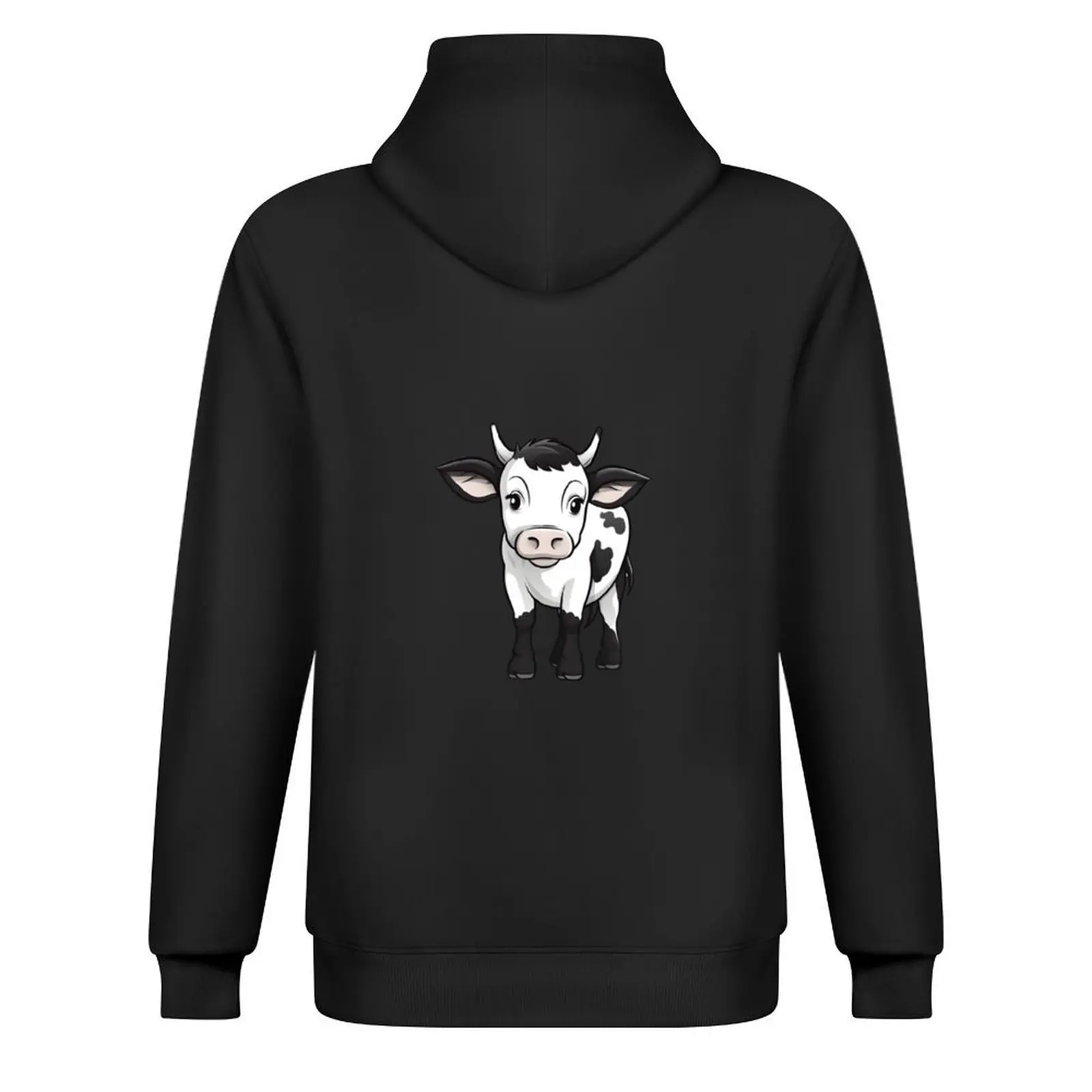 لطيف البقرة هوديي معطف الرجال ملابس الرجال الملابس الشتوية بلوزة الرجال هوديس #3