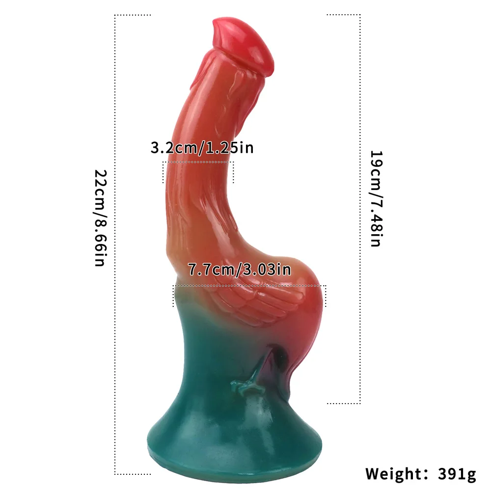 Monster Realistic Animal Dildo Silicone Long Penis Colorful Big Sucker Cock Vagina Masturbator Anal Sex Toy For Men Women couple