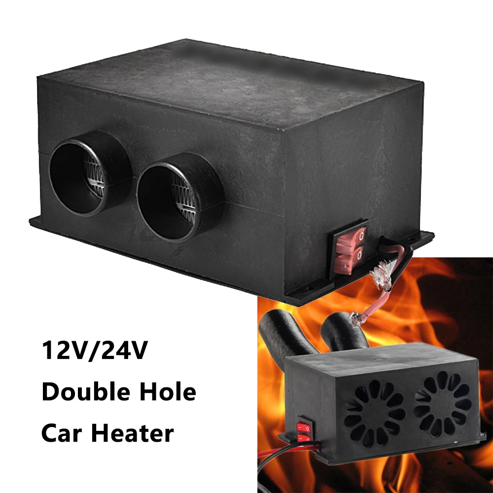 

Car Heater Electric Heating Fan Multifunctional 12V/24V Car Heater Car Windshield Defogging Defrosting Winter Drying Heating