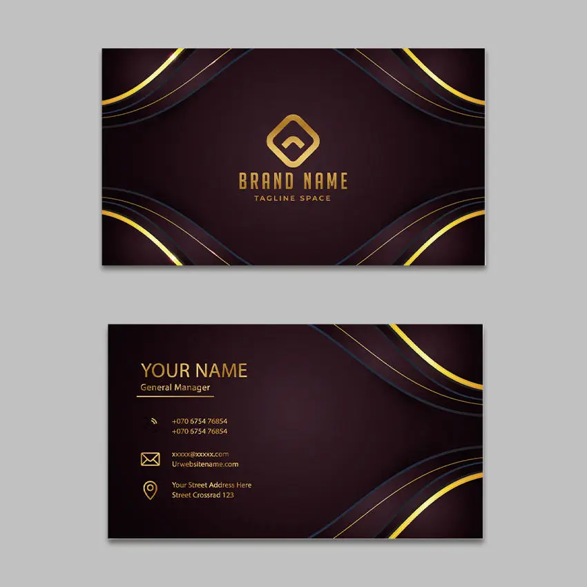 Custom Logo Printing Business Card Glossy & Matte Finish Personalized Thank You Card Customization for Business