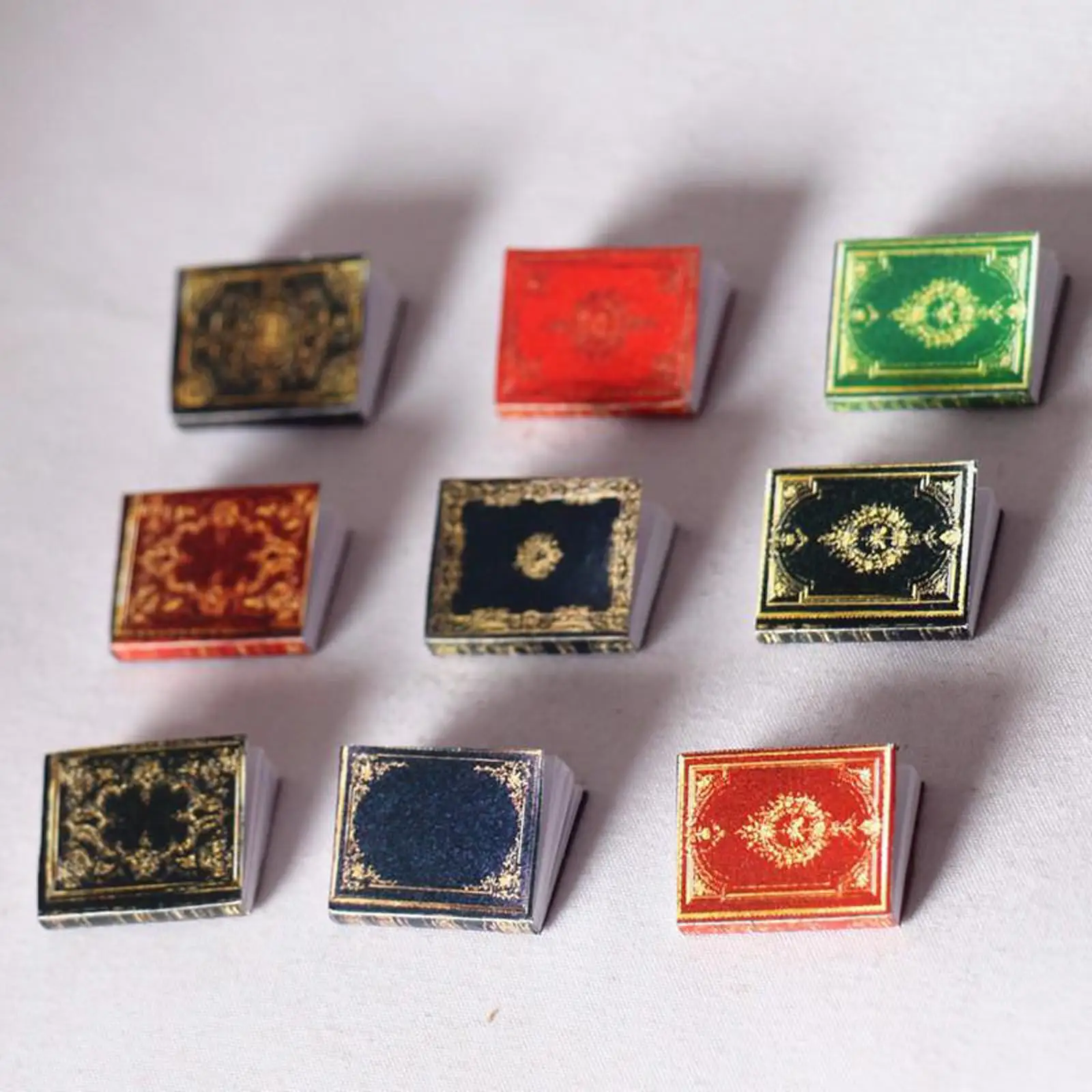 手作り 1/12 ドールハウス紙人形小さなシーンモデル寝室の装飾小道具