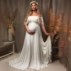 Tassels Maternity Clothes Pregnant Women Photo Shoot Dresses Costume Elegant Gown Matemity  Photography Vestidos