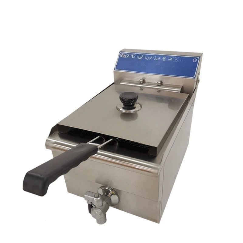 

Electric single cylinder fryer, automatic constant temperature heating fryer, food fryer