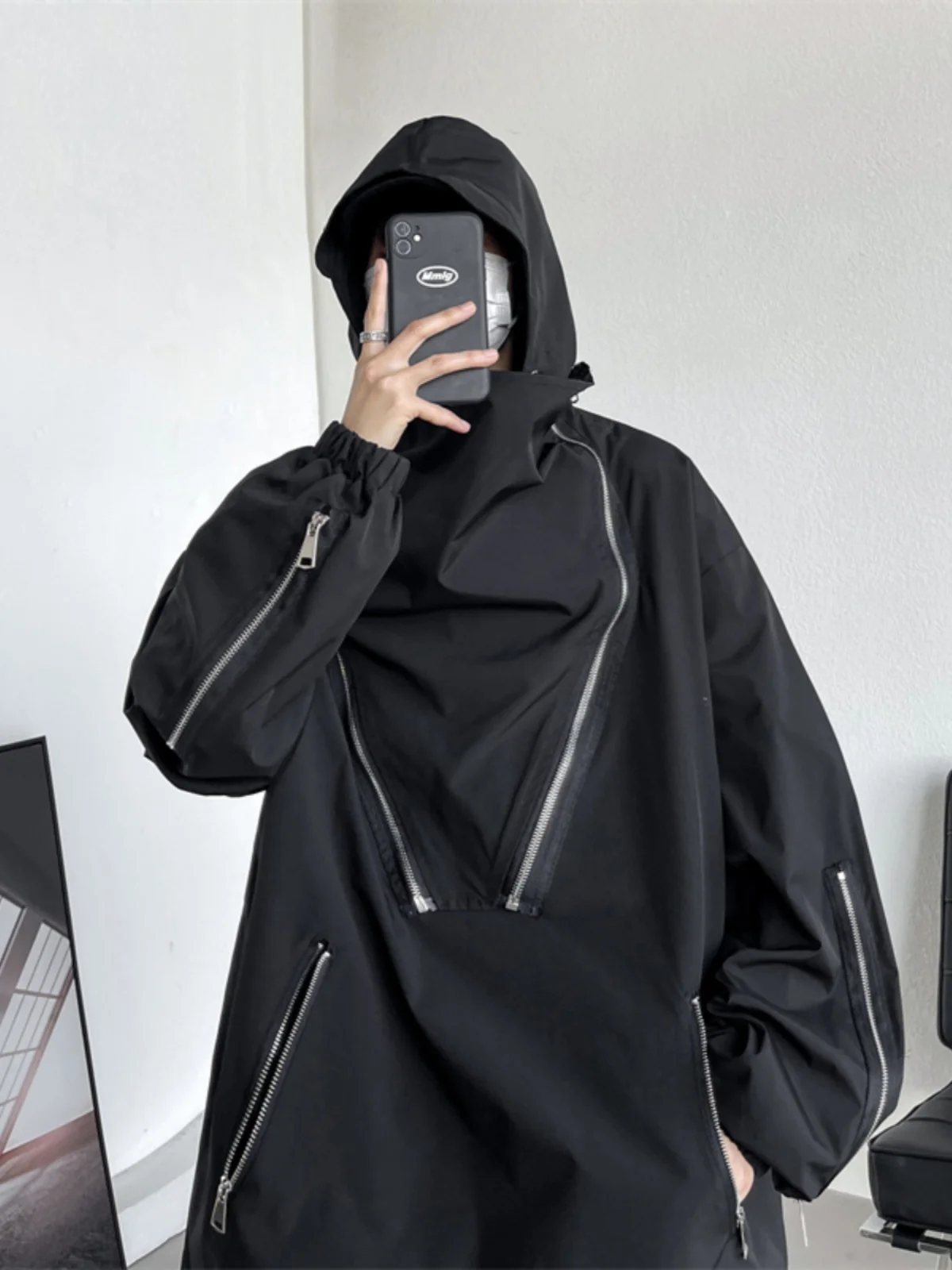 

Мужская куртка Bla Samurai American Sle с капюшоном, высококачественная рабочая одежда, верхняя одежда для активного отдыха, водонепроницаемая, ветрозащитная, молодежная, стильная...