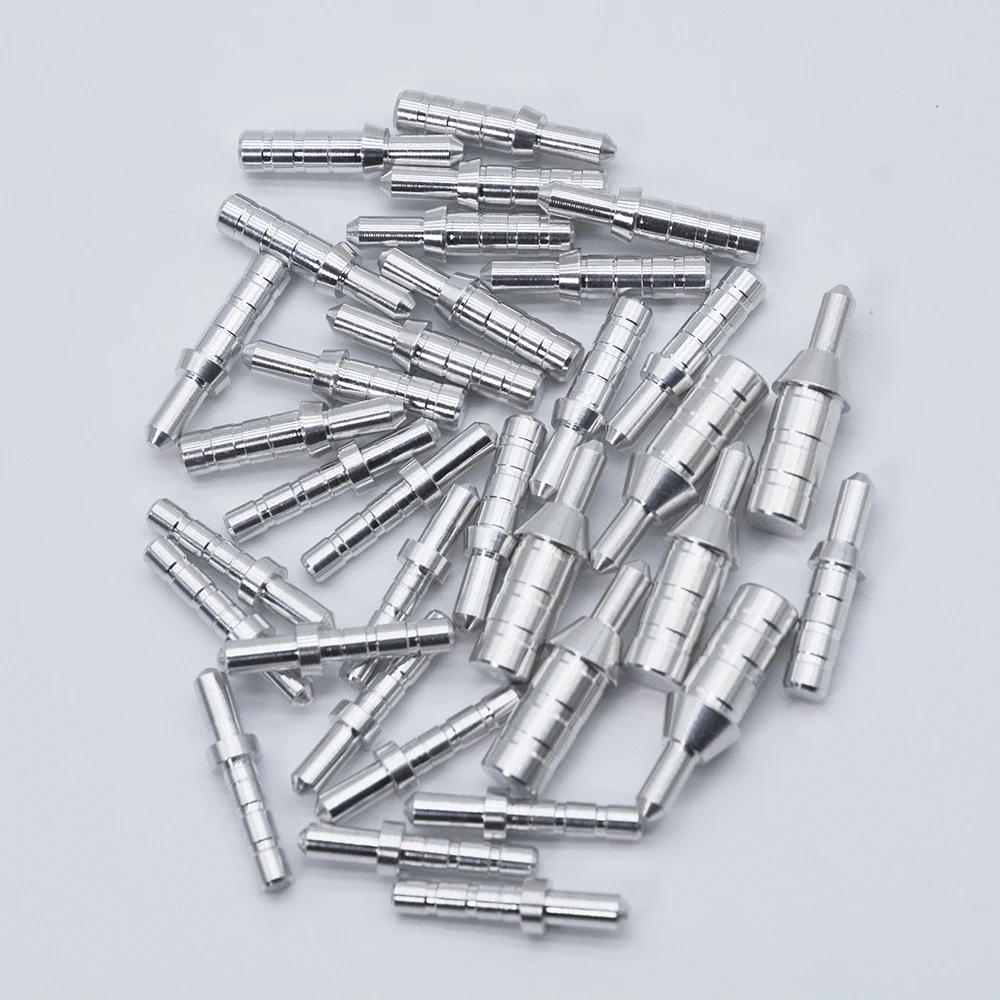 50pcs Arrow Pin Nock ID3.2/4.2/6.2mm Bushing DIY Arrow Nock Pins Adapter for Arrow Shaft Archery