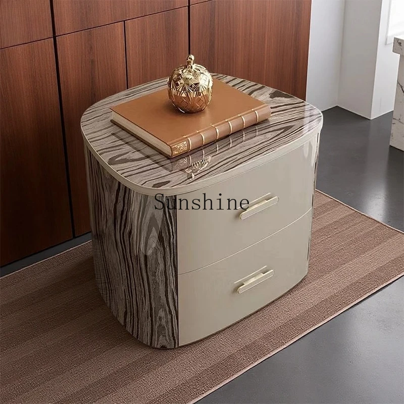 

Italian light luxury bedroom bedside table modern simple bedside locker