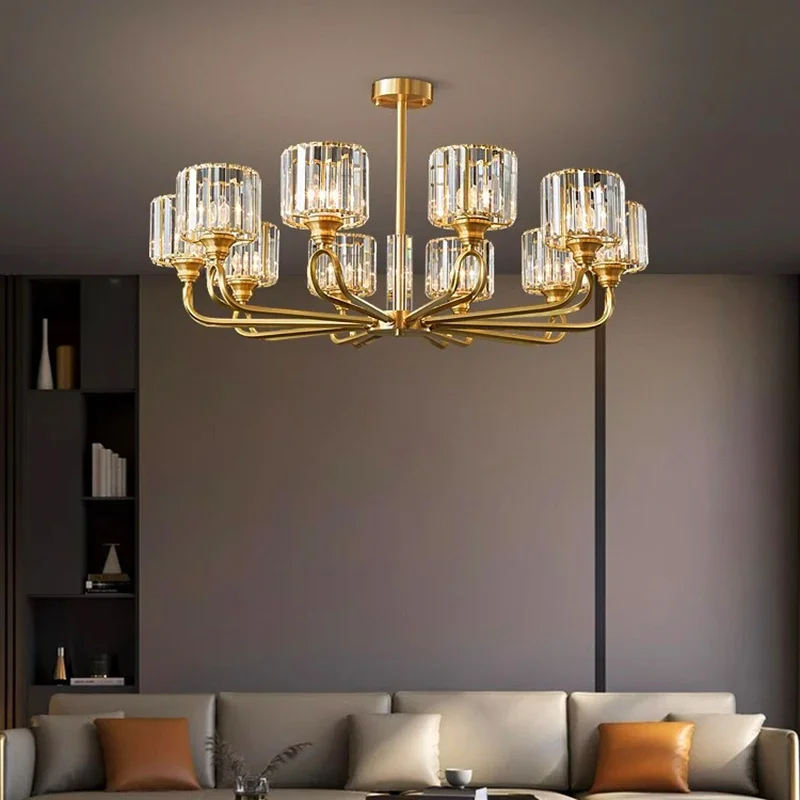 Home DecorationPendant Lights, Luxury Crystal Living Room Chandelier, Bedroom Pendant Lamp, Ceiling Light, Indoor Lighting