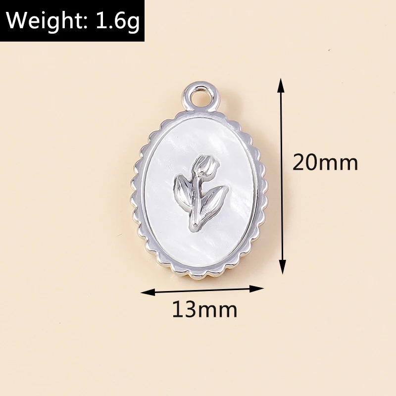 Leslie 4 Stück 16 x 18 mm wunderschöne goldfarbene Kristall-Anhänger mit blühenden Rosen für handgefertigte DIY-Halsketten, Ohrringe, Anhänger, Hochzeitsschmuck – Detail 13