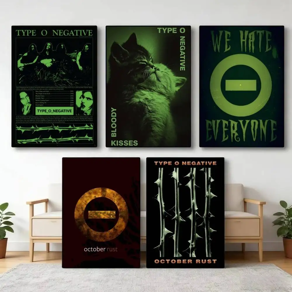 Band Type O Negative October Rust    Classic Anime Poster Waterproof Paper Sticker Coffee House Bar Room Wall Decor