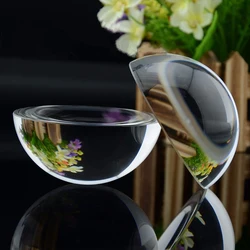 Crystal Half Ball Photography Transparent Glass Paperweight Crafts Feng Shui Ornaments for Home Decoration Tabletop Accessories