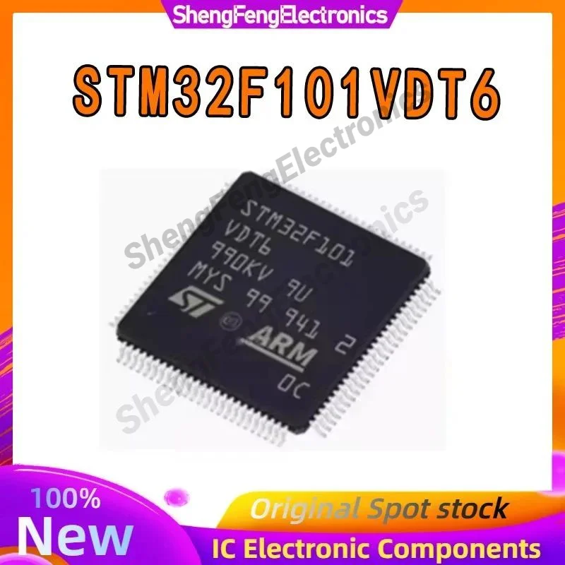 

STM32F101VDT6 LQFP100 32-битный микроконтроллер MCU ARM Single Chip на складе