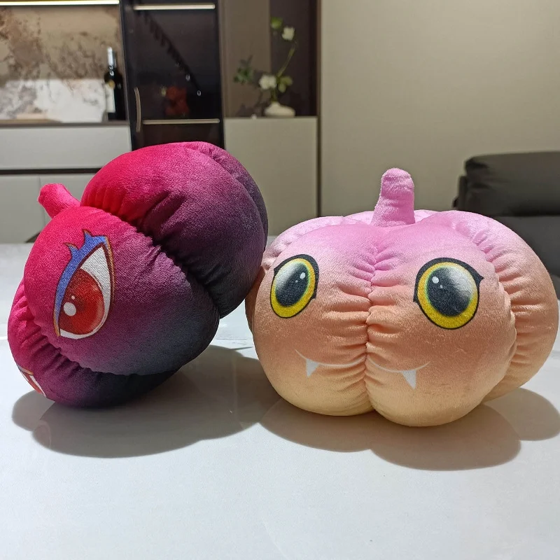 Dark Elf Pumpkin Throw Pillow Multi Style Creative Pumpkin Plush Toys 3D Devil's Eye Pumpkin Doll Home Decor Kid Halloween Gift