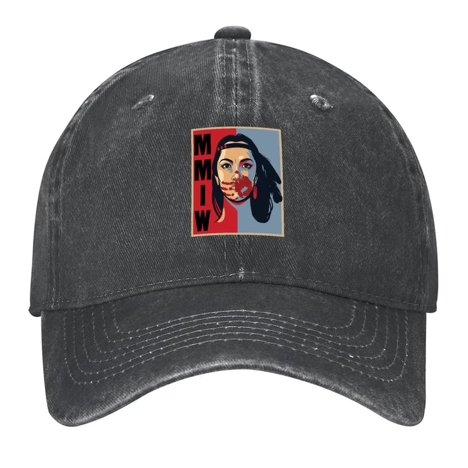 

MMIW Awareness Native American Woman Artwork For The Missing and Murdered Indigenous Women Baseball Cap