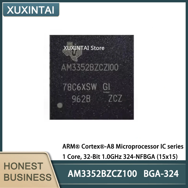 

5Pcs/Lot New Original AM3352BZCZ100 AM3352 ARM® Cortex®-A8 Microprocessor IC series 1 Core, 32-Bit 1.0GHz 324-NFBGA (15x15)