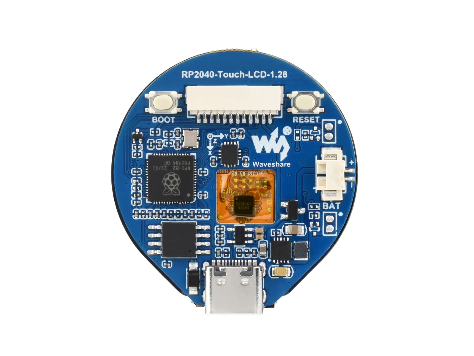 Waveshare RP2040 1.28 pouces IPS écran tactile rond LCD RP2040-Touch-LCD-1.28 240x240 prise en charge C/C ++ MicroPython Arduino IDE