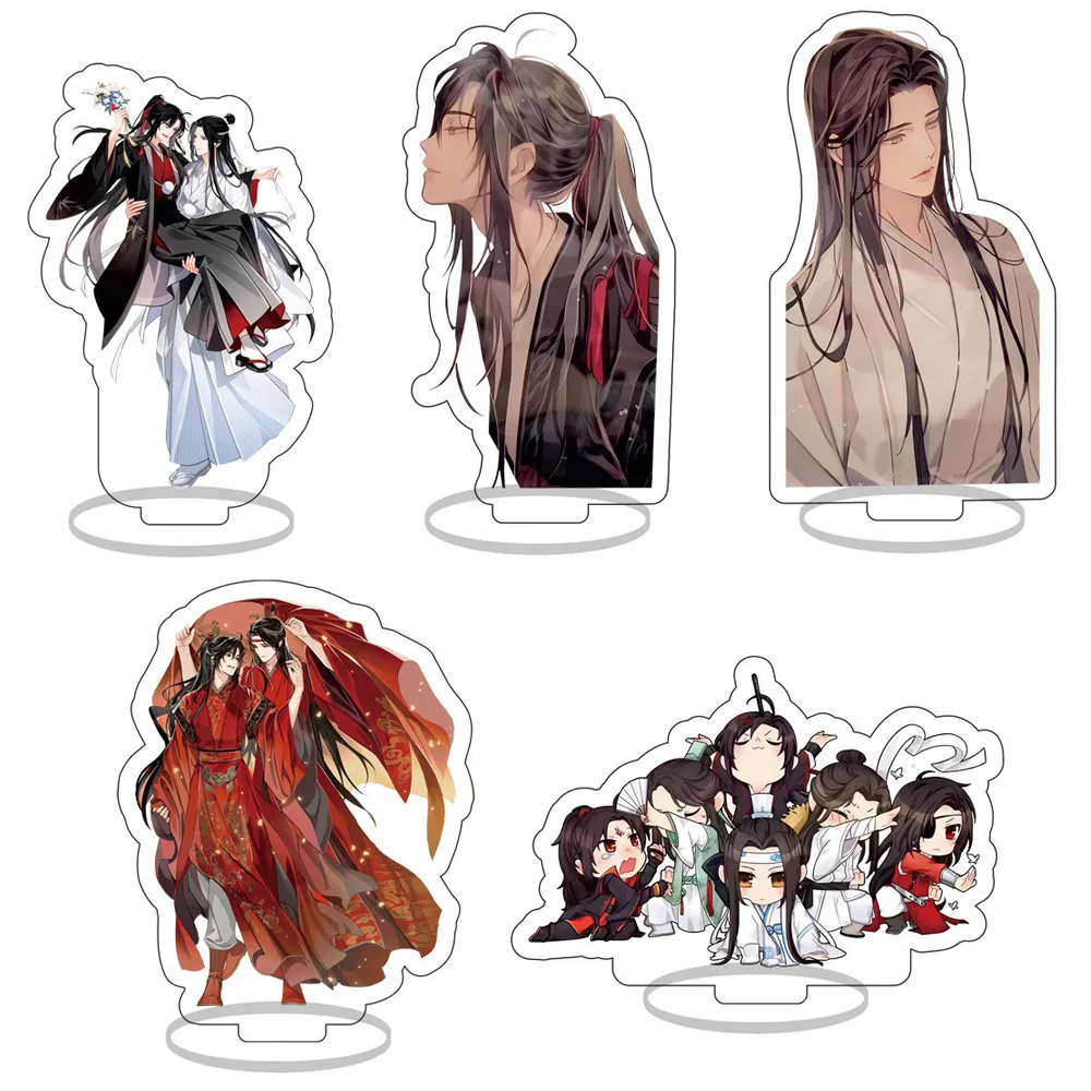 Tian Guan Ci Fu Mo Dao Zu Shi Acrylic Action Figure Wei Wuxian Lanwangji Wedding Standing Model Desk Decor for Anime Fans