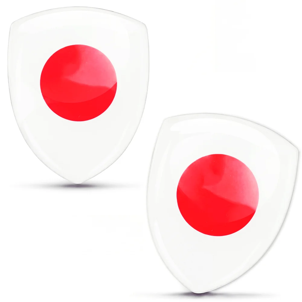 3D Domed Silicone Stickers Decals Car Motorcycle helmet  Mobile phone, tablet, suitcase sticker National Japan Flag