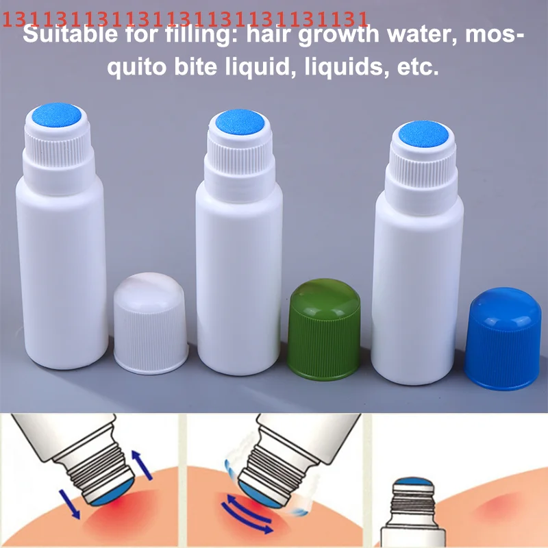 Пустая бутылка для размазывания, жидкий аппликатор, губка для болезненности головы, жидкая бутылка для наполнения листьев, линейная медицина, противозудная 50 мл